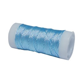 1 Roll Metallic Crochet Thread Blue,Iridescent Metallic Yarn,Shinny Knitting Thread String for Embroideries