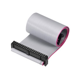 sourcing map Flat Ribbon Cable IDC Wire FC/FC Connector A Type 40 Pin 2.54 mm Distance 30 cm Long