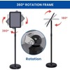 Noliven 6 Pack Standing Sign Holder 8.5x11 Inch, Adjustable Floor