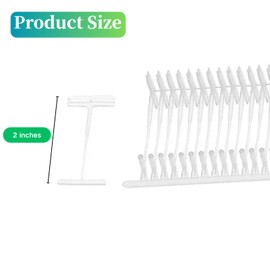 Cayton Tagging Gun Fasteners, 5000 PCS 2 Inch Tag Gun Refills Plastic Fasteners for Tagging Gun for Standard Clothing Price Label Guns