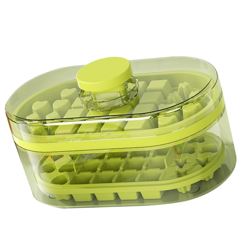 Ice Cube Tray Maker Household Press Mold Box High Capacity
