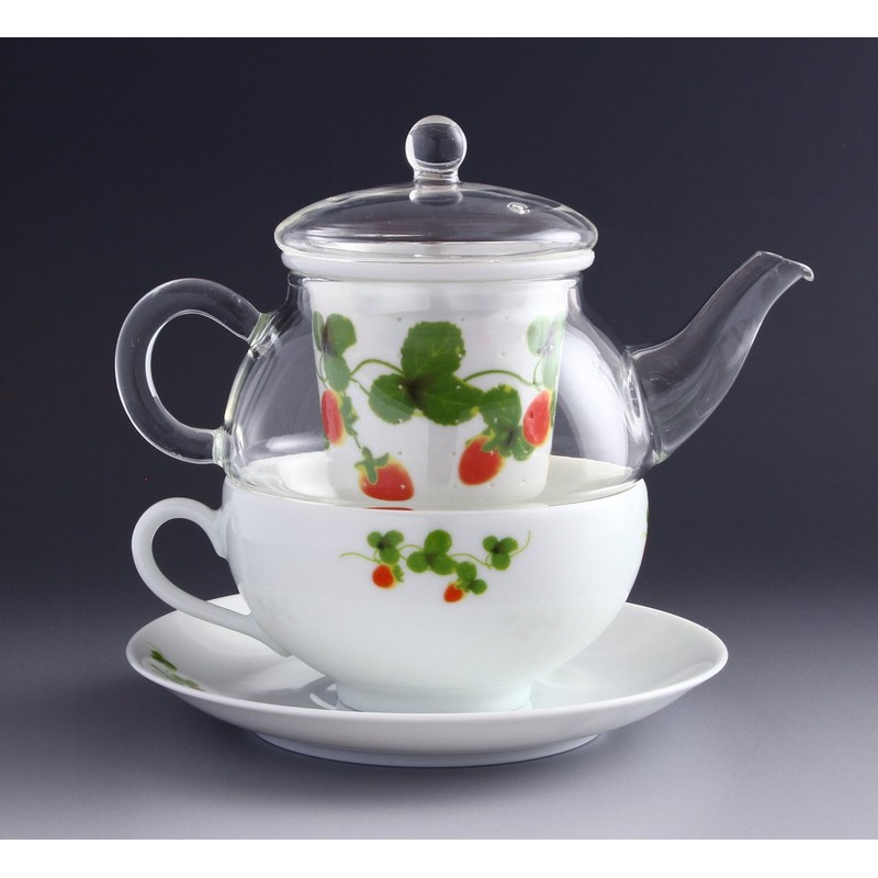 有田焼 serandogurasu texi-fo-wan Strawberry TFO – 003