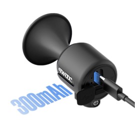 BSSOK Electric Bike Horn for Adults/Kids, 120dB Loud Electronic 300mAh Rechargeable Bicycle Bell 1 Sound Mode IPX5 Waterproof Fit for 22.2/25.4/31.8mm Handlebar