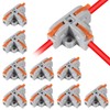 AITRIP 10pcs Compact Wire Conductor Connector, T-Shape Lever Nut Wire