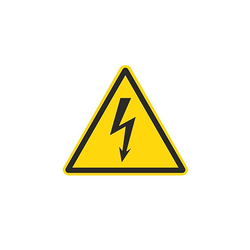 Warning Sign W012 - Warning of Electrical Voltage - Foil