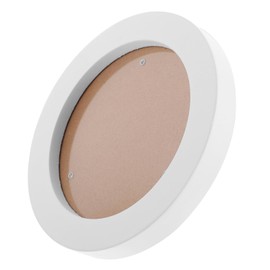 Kichvoe Round Photo Frame 6 Inch Wooden Picture Frame Circular Photo Frame Boho Wall Hanging Home Decor For DIY Wall Photo Collage Tabletop Photo Frames Home Decoration White