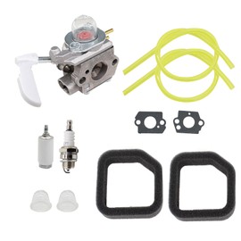 Nakkaa 308054114 308054075 Carburetor Kit Compatible with Homelite UT09526 26B 26cc Leaf Blower