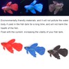 Tnfeeon 3Pieces Lifelike Aquarium Fish Ornament,Environmentally Friendly Silicone Colorful Gold