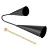 A-Star Two Tone Double Metal Samba Agogo Bells with Wooden