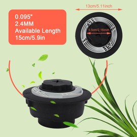 Mchodare Trimmer Head, C6-2 String Trimmer Head for FS38 FS40 FS40C FS45 FS46 FS50 FS50C FSA60R FSA86R FSE60 FSE71 FSE81, 49.21FT String Trimmer Line, String Trimmer Replacement Parts, AS SHOW