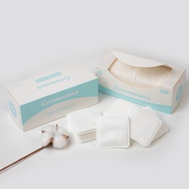 Recommended Cross-Border Double-Sided 3-Layer Cotton Pads 7.5cm x 7.5cm Thick Pink Box / 7.5x7.5cm 60 Count 10ea