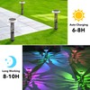 Eyrosa Large Solar Pathway Lights 6 Pack, 8 Modes Solar