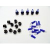 Lumiglow 15 Blue Dome LEDs Lights Bulbs 3/8 Sockets Instrument