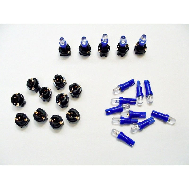 Lumiglow 15 Blue Dome LEDs Lights Bulbs 3/8 Sockets Instrument
