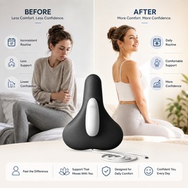 Electric Pelvic Floor Trainer for Women with Vibration – Ergonomic Kegel Exercise Tool for Comfortable Home Pelvic Floor Training & Support