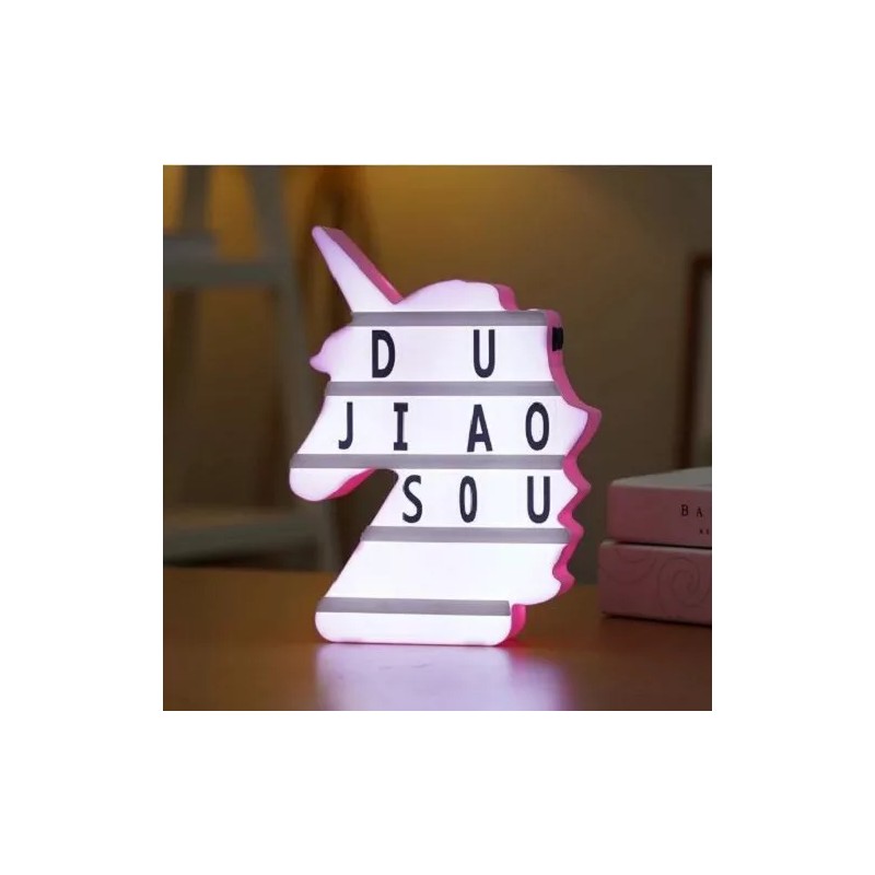 Generic Letrero Luminoso Led Tipo Cine Letras Números 96 Letras