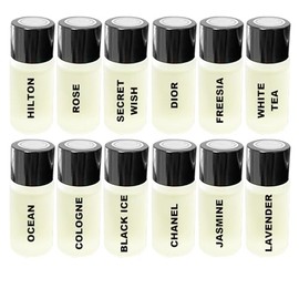 Car Air Freshener Refill Liquid Set of 12 x 10 ML - Smart Car Air Freshener Refill - Car Fragrance Refill - Car Diffuser Refill (Mixed)