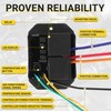 Digital Radiator Fans Controller, Adjustable Temperature Range, 12V and 24V