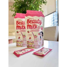 Dear Face Beauty Strawberries and Cream Collagen Drink, 10 Sachets x 18g