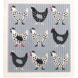 RetroKitchen Swedish Dish Sponge Cloth - Hens
