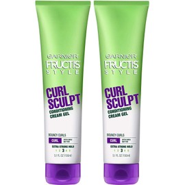 Garnier Hair Care Fructis Style Curl Sculpt Conditioning Cream Gel, 2 Count (Pack of 3)