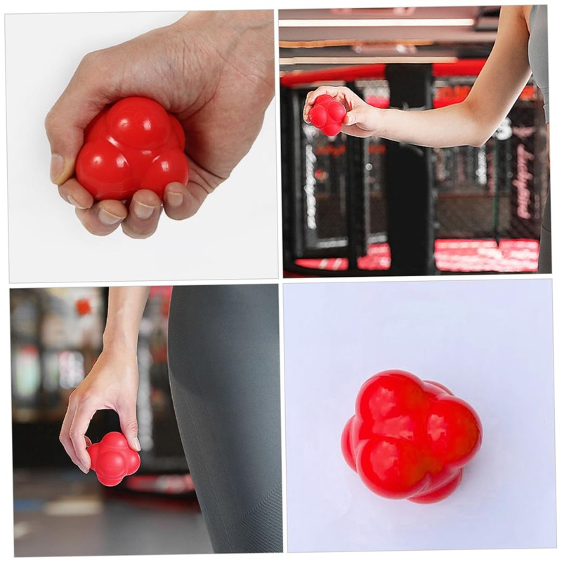 Totority Hexagonal Agility Training Ball Durable Reaction Fitness Ball for