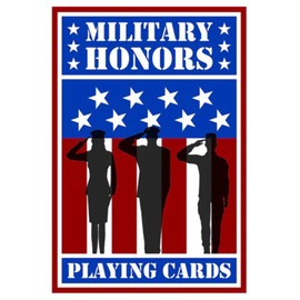 Cobblestone Games Military Honors Playing Cards - Support The Troops Themed Cards, Army-Navy-Air Force-Marines