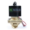 U.S. Solid 1/2" Brass Electric Solenoid Valve 24VAC Air Non-potable