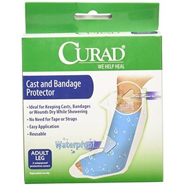 Curad Cast and Bandage Protector, Adult Leg, Waterproof (Pack of 6)