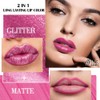 evpct Shimmer Liquid Lipstick Lip Liner Set Combo for Lasting
