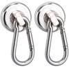 Carabiner Hooks, Set of 2, Super Strong Magnetic Hooks, 360
