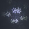LED Snowflake Projection Lamp Silver Christmas Tree Rotating Snowstorm Decoration