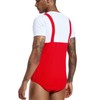 Landofgenie Bodysuit for Men One Piece Cotton Onesie with Buttons