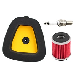 AHL Air Filter 1SL-14451-00 & Oil filter & Spark plug Compatible with Yamaha WR250F 2015-2019/WR450F 2016-2018/YZ250F 2014-2018/YZ250FX 2015-2019/YZ450F 2014-2017/YZ450FX 2016-2018