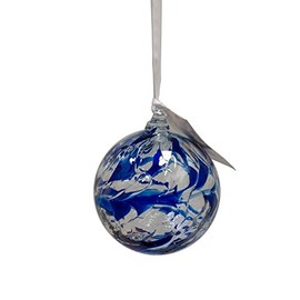 September Birthstone or Anniversary - Sapphire- Hanging Friendship Globe - medium