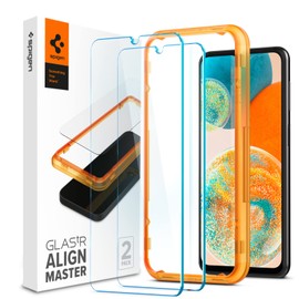 Spigen AlignMaster Glass Film for Galaxy A23 5G with Guide Frame for Galaxy A23 5G (Global Model) Protective Film 2 Pack