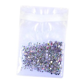 VICASKY 1440PCS Ab Color Flatback Crystal Glass Nail Art Drills Transparent Water Drill Bit for DIY Nail Designs for Professionals and Beginners for Her