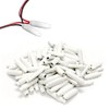 100pcs White Dry B-Connector Wire Telephone Alarm Wire Crimp Beanies