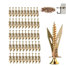 50 Pack Metal Drywall Anchors and Screws Kit – Self-Drilling Wall Anchors for Drywall – Heavy Duty Metal Expansion Bolts – No Pre-Drill Installation – Holds up to 50 lbs