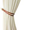 Leather Curtain Tie Backs, glrovazas Leather Curtain Rod Holder with