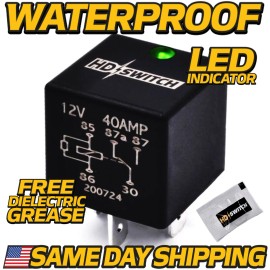 HD Switch Relay fits Bad Boy Mowers 086-1201-00 WaterProof w/LED INDICATOR