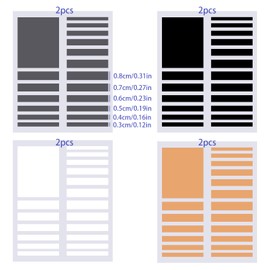 Tabanzhe 8 Sheets Invisible Ring Sizer - Invisible Fixed Adjustable Foam Inside - Adjuster, Spacer, and Guards for Women's Loose Rings - Non-Slip Adjustable Sponge for Men's and Women's Rings