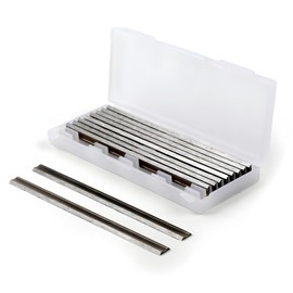 3-1/4 Inch Planer Blades, Compatible Replacement for DeWalt DCP580B DW680K D26677K, Makita XPK01Z KP0800K, Bosch PL1632 PA1202, Black & Decker 7696, and Most 3-1/4 Inch Planers-10pcs