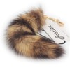 Fosrion Real Fox Tail Fur Keychain Clasp Fashion Charm Cosplay