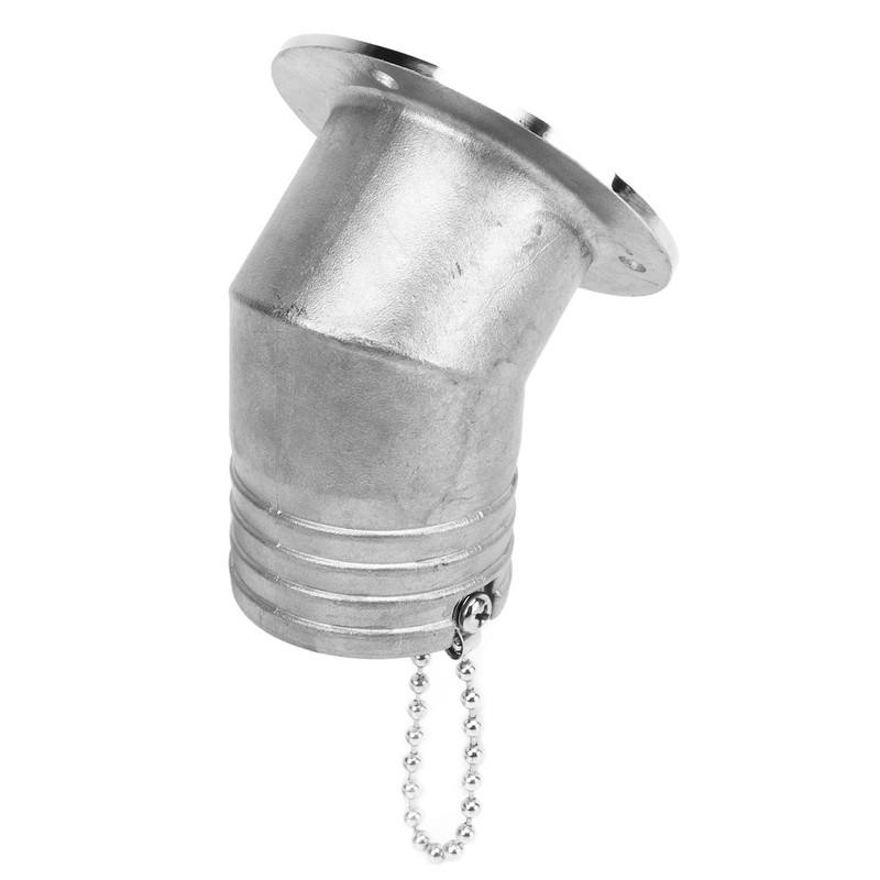 Boat Deck Filler 45° 316 Stainless Steel 38mm Flip Fill