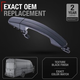 Exterior Door Handle, Front Right, Rear Left & Right Hinged Door - Compatible with 2015-2024 Ford Transit 150 250 350, Escape, Focus - Textured Black - OEM CV6Z-5422404-DA, AM5Z-17218B08-A
