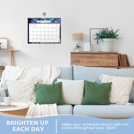 2026 Calendar - Calendar 2026 UK Month to View from Jan. - Dec. 2026, Wall calendar 2026, 37 x 29 cm, Julian Dates, Holidays, Large blocks