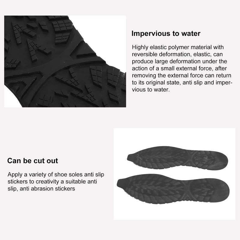 Solid Rubber Shoe Soles, Soft and Comfortable, Durable Rubber Soles