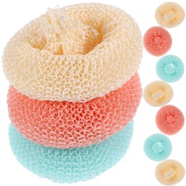 iplusmile 10 Pack Dish Cleaning Scrubbers Kitchen Dish Scrub Pads Set of 10 Random Color