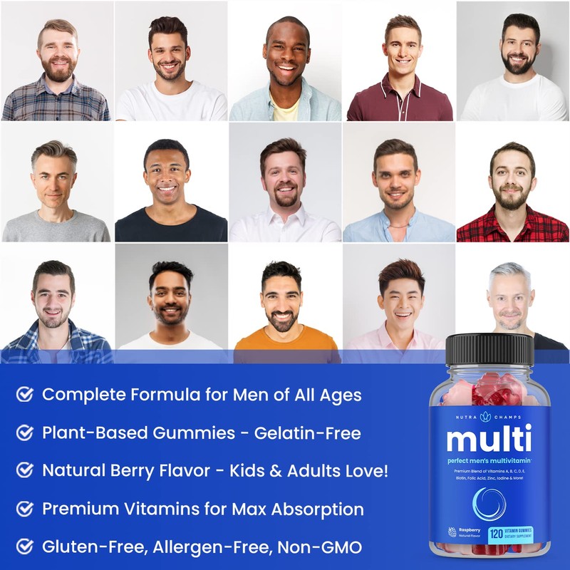 Men's Multivitamin Gummies | Vitamins A, B, C, D, E,